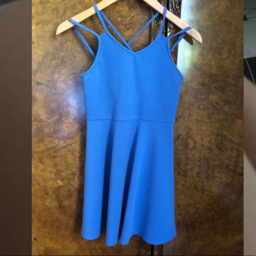blue dress from zunie